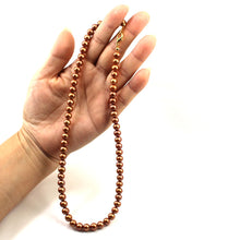 Load image into Gallery viewer, 6.5-7.5mm Chocolate Pearl Lobster Clasp Necklace