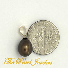 Load image into Gallery viewer, AAA Chocolate Freshwater Pearl Pendant – 14k Yellow Gold