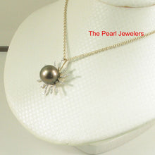 Load image into Gallery viewer, 14k Yellow Gold &amp; 42-Diamond Chocolate Tahitian Celestial Starburst Pendant