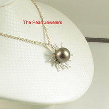 Load image into Gallery viewer, 14k Yellow Gold &amp; 42-Diamond Chocolate Tahitian Celestial Starburst Pendant