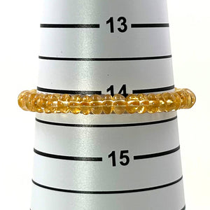 4x6mm Citrine Roundel Beads Endless Bracelet