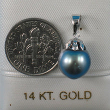 Load image into Gallery viewer, Classic Black Tahitian Pearl Flower Cap Pendant