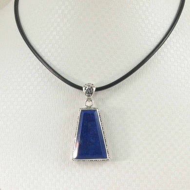 Classic Trapezoid Blue Lapis Lazuli Pendant