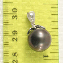 Load image into Gallery viewer, Black Tahitian Pearl &amp; Claw-Bail Diamond Accent Pendant 14k