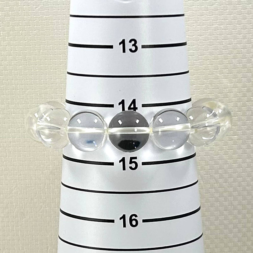 14mm Clear Crystal Beads Endless Bracelet