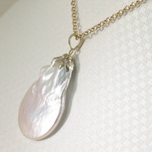 Load image into Gallery viewer, Coin Pearl Pendant – 14k Yellow Gold Bail