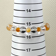 Load image into Gallery viewer, Crystal &amp; Agate Faceted Roundel Beaded Bracelet