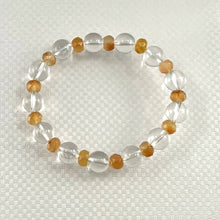 Load image into Gallery viewer, Crystal &amp; Agate Faceted Roundel Beaded Bracelet