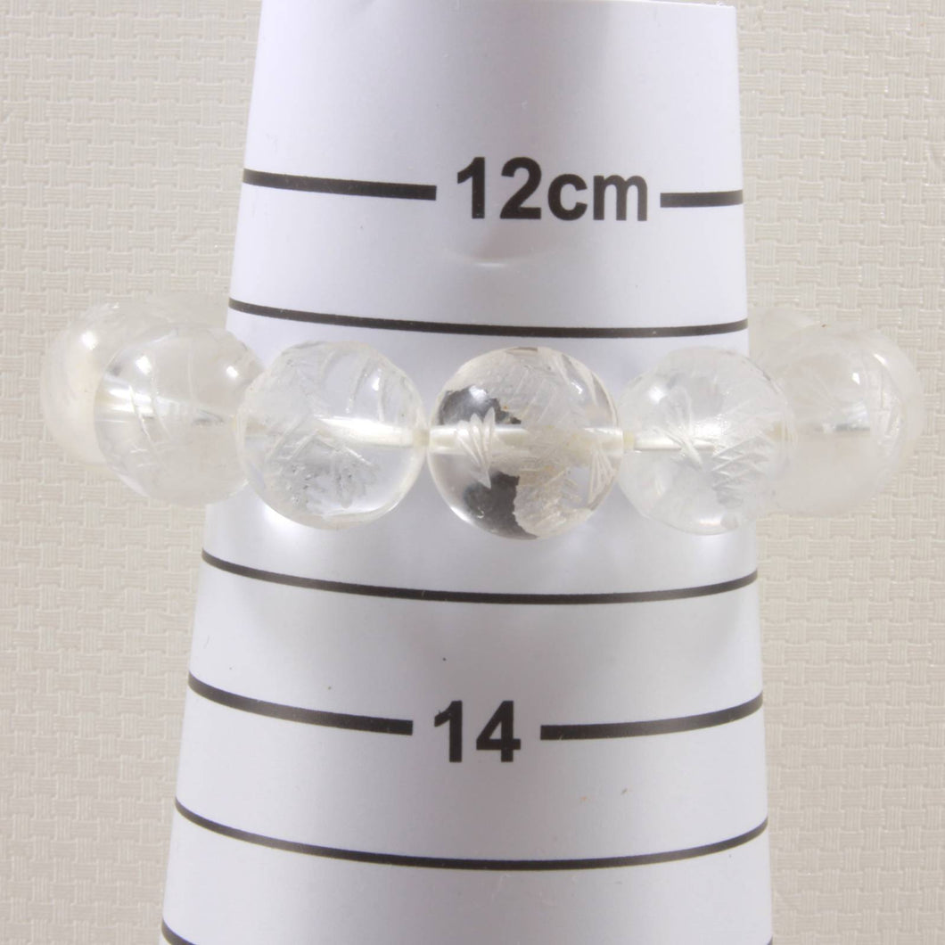 14mm Crystal Dragon Beads Stretch Bracelet (Petite Size)