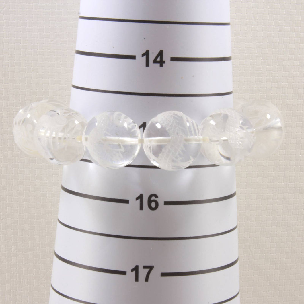 16mm Crystal Dragon Beads Stretch Bracelet