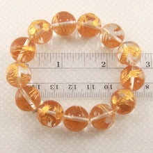 Load image into Gallery viewer, 14mm Crystal Engraving Golden Dragon Bracelet
