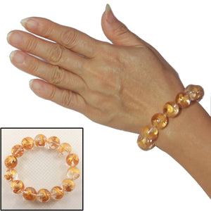 14mm Crystal Engraving Golden Dragon Bracelet
