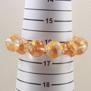 16mm Crystal Golden Dragon Beads Bracelet