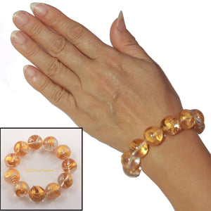 16mm Crystal Golden Dragon Beads Bracelet