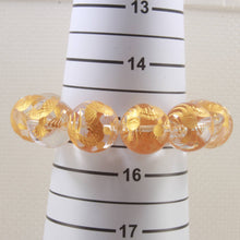 Load image into Gallery viewer, 18mm Crystal Golden Dragon Beads Bracelet