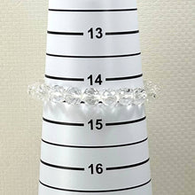 Load image into Gallery viewer, 8mm Faceted Crystal Quartz Beads Stretch Bracelet