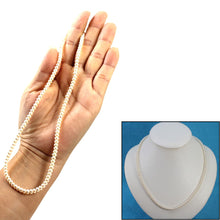 Load image into Gallery viewer, 4mm White Button Pearl Strand Necklace