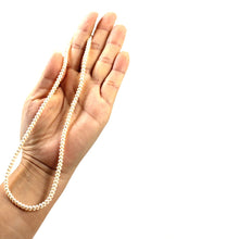 Load image into Gallery viewer, 4mm White Button Pearl Strand Necklace