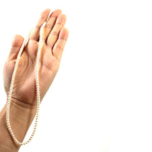 Load image into Gallery viewer, 4mm White Button Pearl Strand Necklace