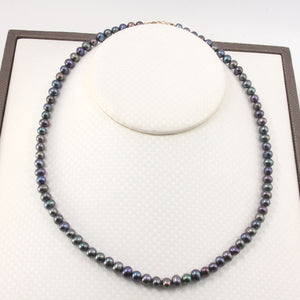 Mini Peacock Freshwater Pearl Strand Necklace with 14K Gold-Filled Clasp