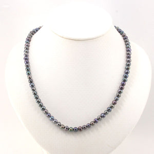 Mini Peacock Freshwater Pearl Strand Necklace with 14K Gold-Filled Clasp