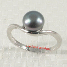 Load image into Gallery viewer, Solid Sterling Silver .925 Divot-Design Freshwater Pearl Solitaire Ring