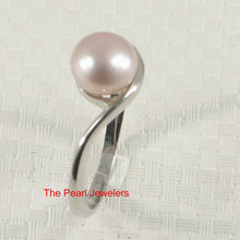 Load image into Gallery viewer, Solid Sterling Silver .925 Divot-Design Freshwater Pearl Solitaire Ring