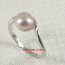 Load image into Gallery viewer, Solid Sterling Silver .925 Divot-Design Freshwater Pearl Solitaire Ring