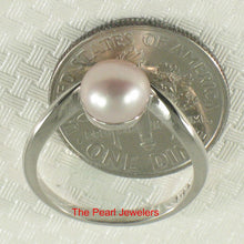 Load image into Gallery viewer, Solid Sterling Silver .925 Divot-Design Freshwater Pearl Solitaire Ring