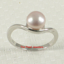 Load image into Gallery viewer, Solid Sterling Silver .925 Divot-Design Freshwater Pearl Solitaire Ring