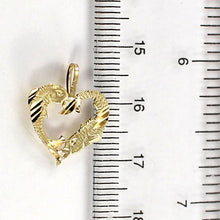 Load image into Gallery viewer, Dolphins Love Heart 14k Gold Charm Pendant