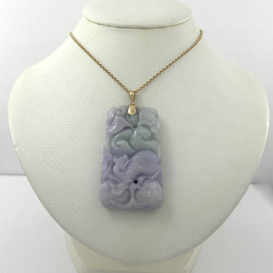 Double-Sided Exquisite Carving Fruits Design Jade Pendant