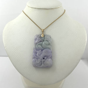 Double-Sided Exquisite Carving Fruits Design Jade Pendant