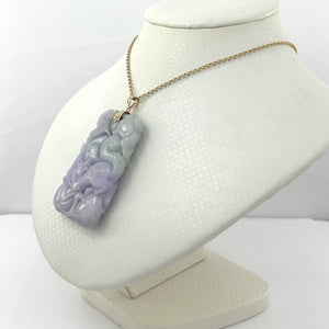 Double-Sided Exquisite Carving Fruits Design Jade Pendant