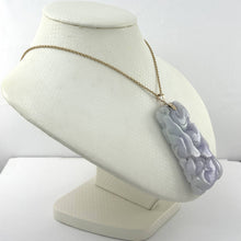 Load image into Gallery viewer, Double-Sided Exquisite Carving “Good Fortune” Lavender Jade Pendant