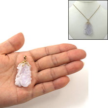 Load image into Gallery viewer, Double-Sided Exquisite Carving Lotus Water Lily Jadeite Pendant