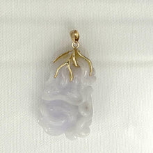 Load image into Gallery viewer, Double-Sided Exquisite Carving Lotus Water Lily Jadeite Pendant