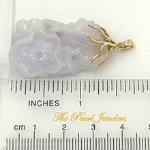 Load image into Gallery viewer, Double-Sided Exquisite Carving Lotus Water Lily Jadeite Pendant