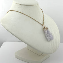 Load image into Gallery viewer, Double-Sided Exquisite Carving Lotus Water Lily Jadeite Pendant