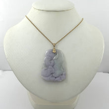 Load image into Gallery viewer, Double-Sided Exquisite Carving Lotus &amp; Mandarin Duck Jade Pendant Necklace