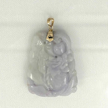 Load image into Gallery viewer, Double-Sided Exquisite Carving Lotus &amp; Mandarin Duck Jade Pendant Necklace