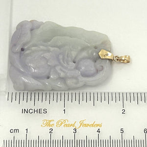 Double-Sided Exquisite Carving Lotus & Mandarin Duck Jade Pendant Necklace