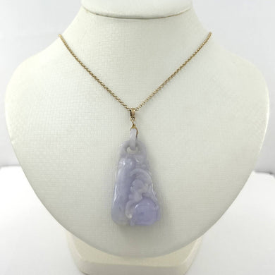 Double-Sided Exquisite Carving Peach Design Jade Pendant