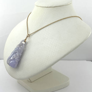 Double-Sided Exquisite Carving Peach Design Jade Pendant