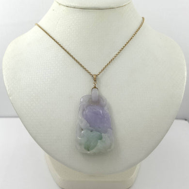 Double-Sided Exquisite Carving Rabbit Design Jade Pendant