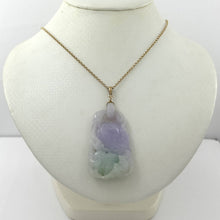 Load image into Gallery viewer, Double-Sided Exquisite Carving Lotus Water Lily Jadeite Pendant