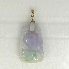 Load image into Gallery viewer, Double-Sided Exquisite Carving Lotus Water Lily Jadeite Pendant