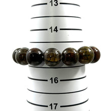 Load image into Gallery viewer, 14mm Faceted Forest Agate Stretch Bracelet