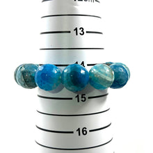 Load image into Gallery viewer, 16mm Faceted Blue Lace Agate Beads Stretchy Bracelet
