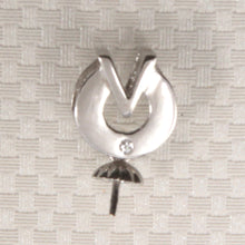 Load image into Gallery viewer, F920014-Sterling-Silver-925-“V”-Design-Bale-Finding-for-Pendant